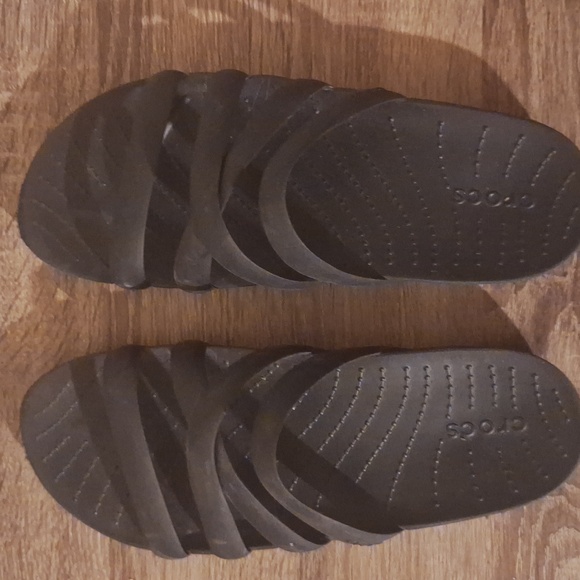 CROCS SPLASH strappy Sandal Black Classic Slip-On Sandals - Picture 2 of 3